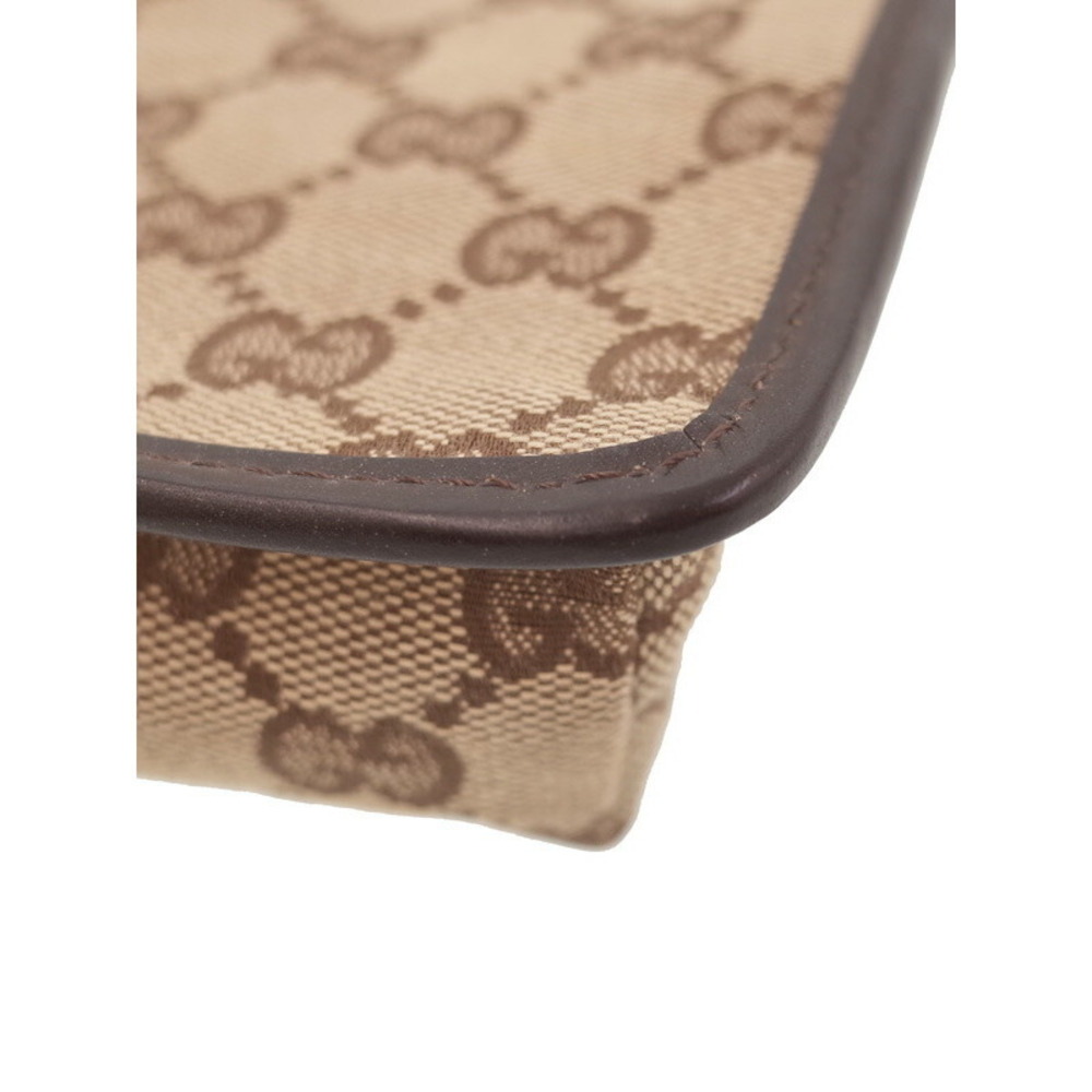 Gucci Messenger GG Bag Brown Canvas Crossbody - Picture 5 of 9